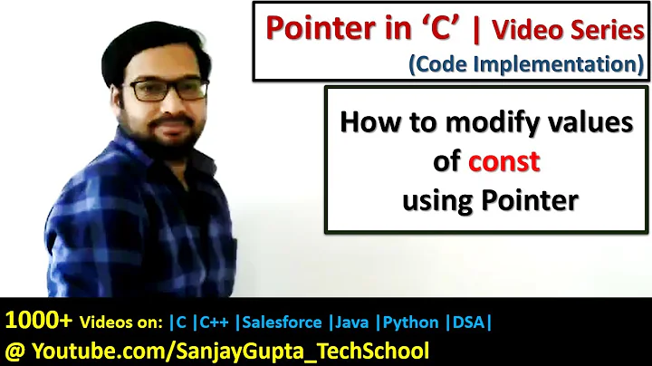 How to modify value of const variable using pointers in c programming | by Sanjay Gupta