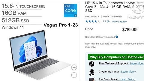HO Touchscreen Laptop Windows 11 Vegas Pro 1-23
