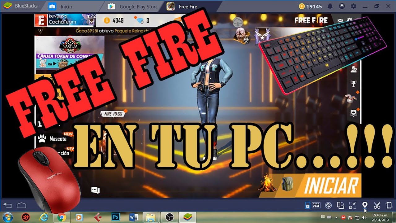 Como jugar FREE FIRE en tu PC | Método #1 | How To Play ...