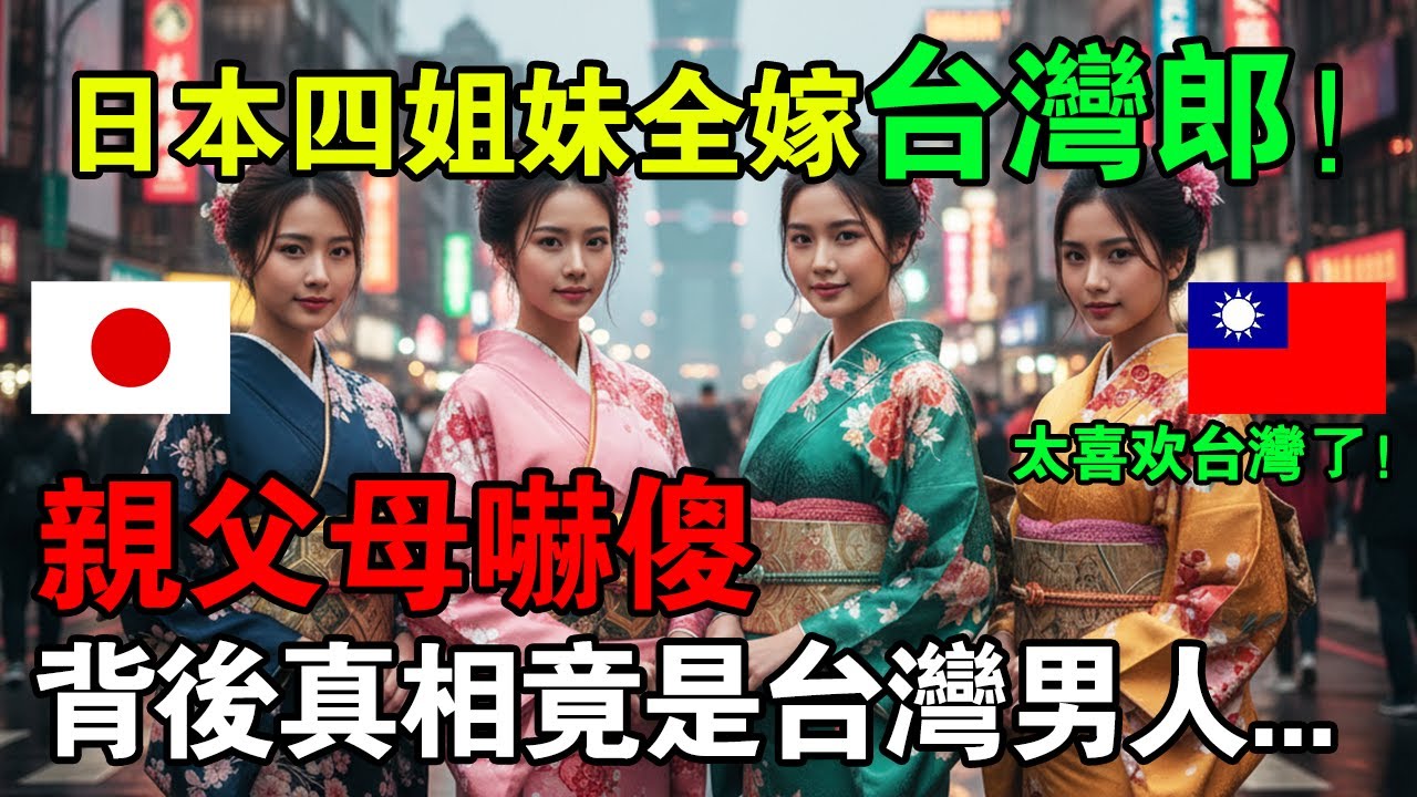 震驚日本四姐妹全嫁台灣郎！父母嚇傻「這不是巧合」，背後真相竟是台灣男人…太強了！#taiwan #日本 #分享 #外國人在台灣