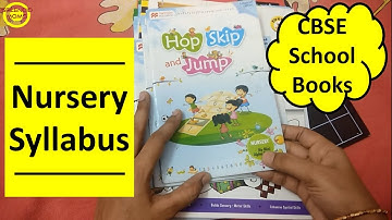 Nursery Syllabus ||  CBSE School Books