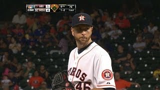 ARI@HOU: Feldman whiffs six over 6 1/3 innings