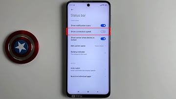 Show network connection speed on Xiaomi Redmi Note 9 Pro Android 11