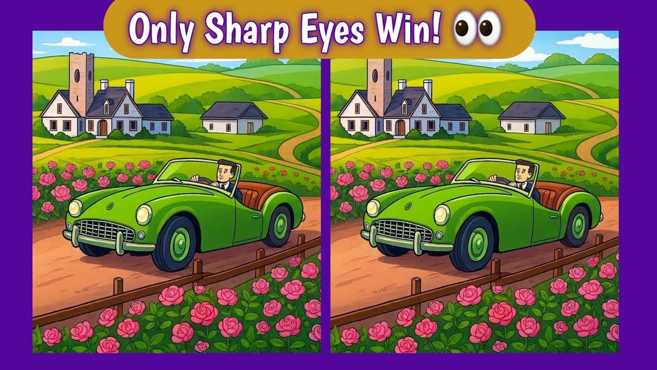Find the 5 Differences  | Hard Spot the Difference Challenge | Eye Test Puzzle | Look and Win