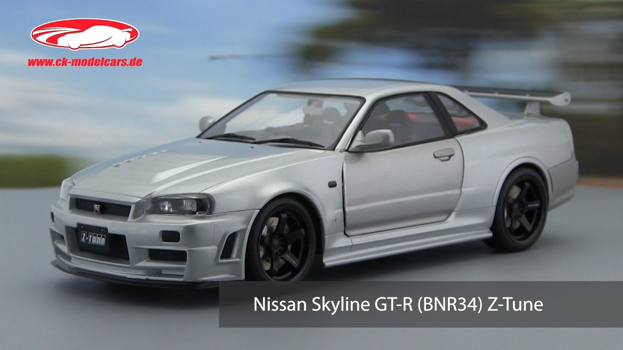 Solido 1:18 Nissan Skyline GT-R (BNR34) Z-Tune 建設年 1999 銀
