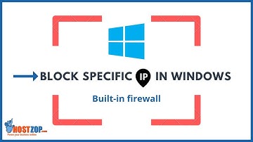How to Block SPECIFIC IP ADDRESS using WINDOWS FIREWALL