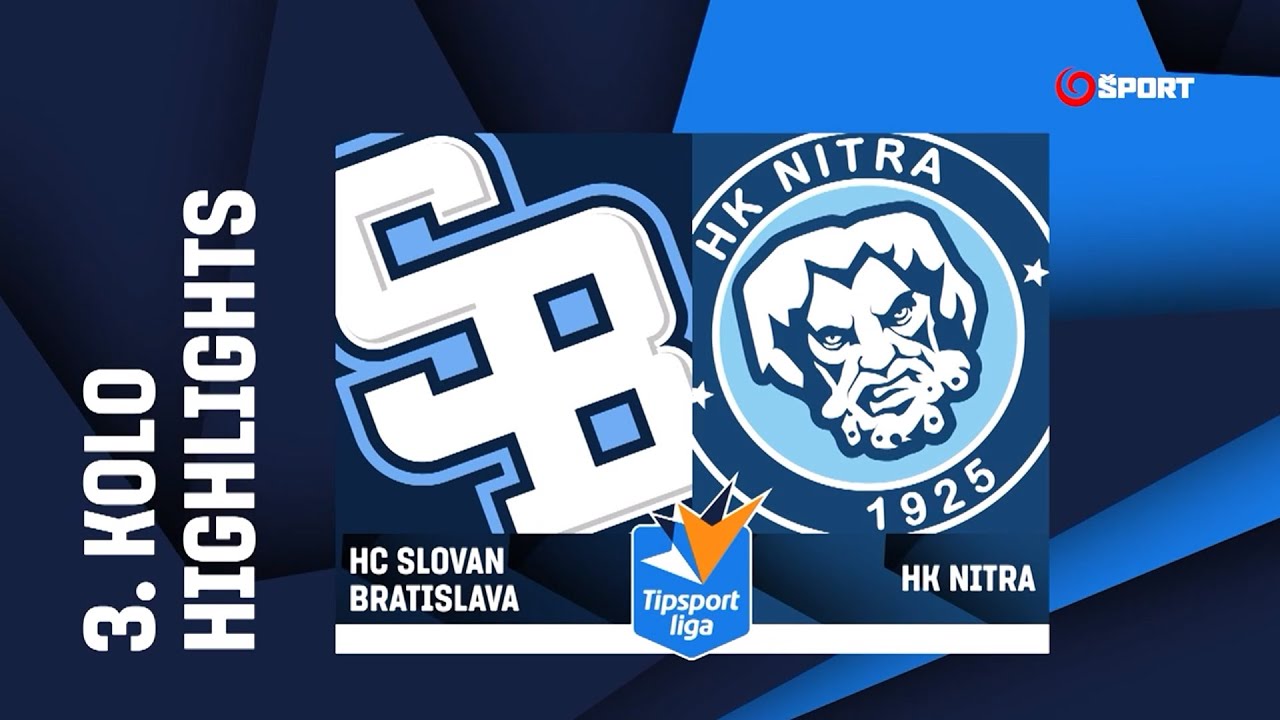 3. kolo: HC Slovan Bratislava - HK Nitra 3:4 pp (0:3, 1:0, 2:0 - 0:1)