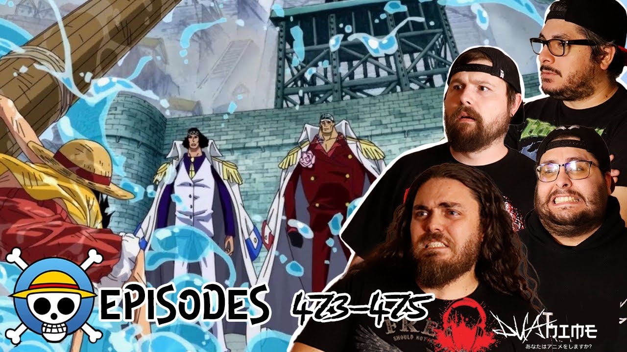 Луффи против адмиралов! | One Piece, серии 473-475! | Реакция на аниме | Первый просмотр One Piece