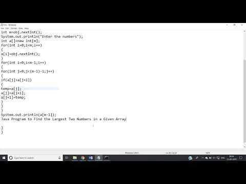 Print Largest 2 numbers of an array