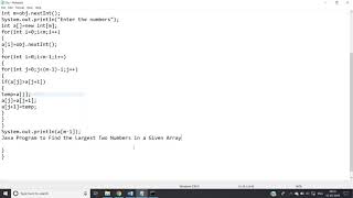 Print Largest 2 numbers of an array