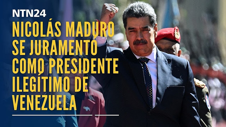 Nicolás Maduro se juramentó como presidente ilegítimo de Venezuela