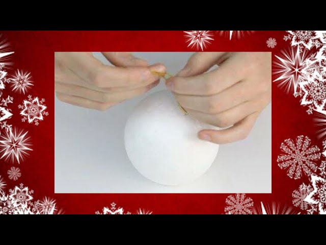 4 ideas for decorating styrofoam balls for DIY Christmas tree ornaments