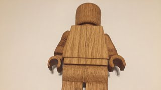 Wooden Lego minifigure