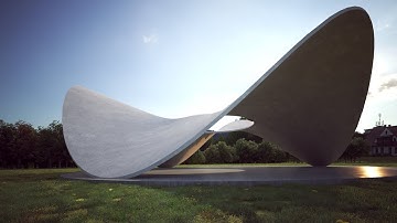 Architecture Way Concrete pavilion_ Download the Grasshopper definition from the description
