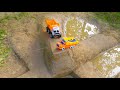 🚛 TATA 18 Wheeler Accident 😱 JCB &amp; Tractor Pulling | Sand Dumper Stuck Shocking Video ? CSM Toys