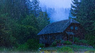 Heavy Rain To Sleep Immediately - Rain Sounds For Sleeping - Thunderstorm Sounds, ASMR