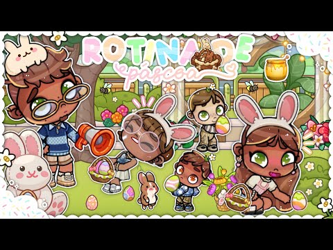 EASTER Routine + Family Egg Hunt *CHAOTIC* 🐇🪺 | Avatar World RP 🏡