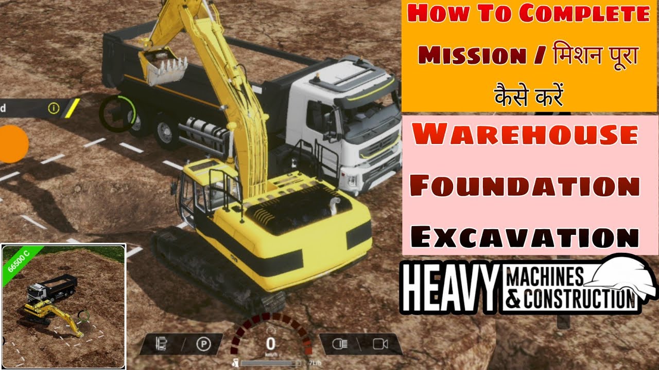 🏗️#22 warehouse Foundation Excavation Level 9 Task 22 Heavy Machines And Construction