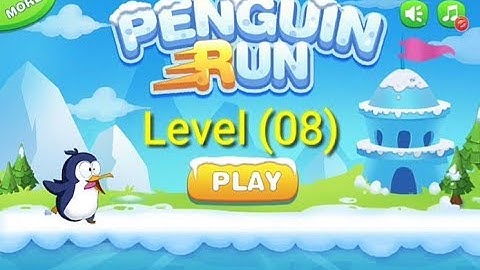 Penguin Run|Level 8 Complete