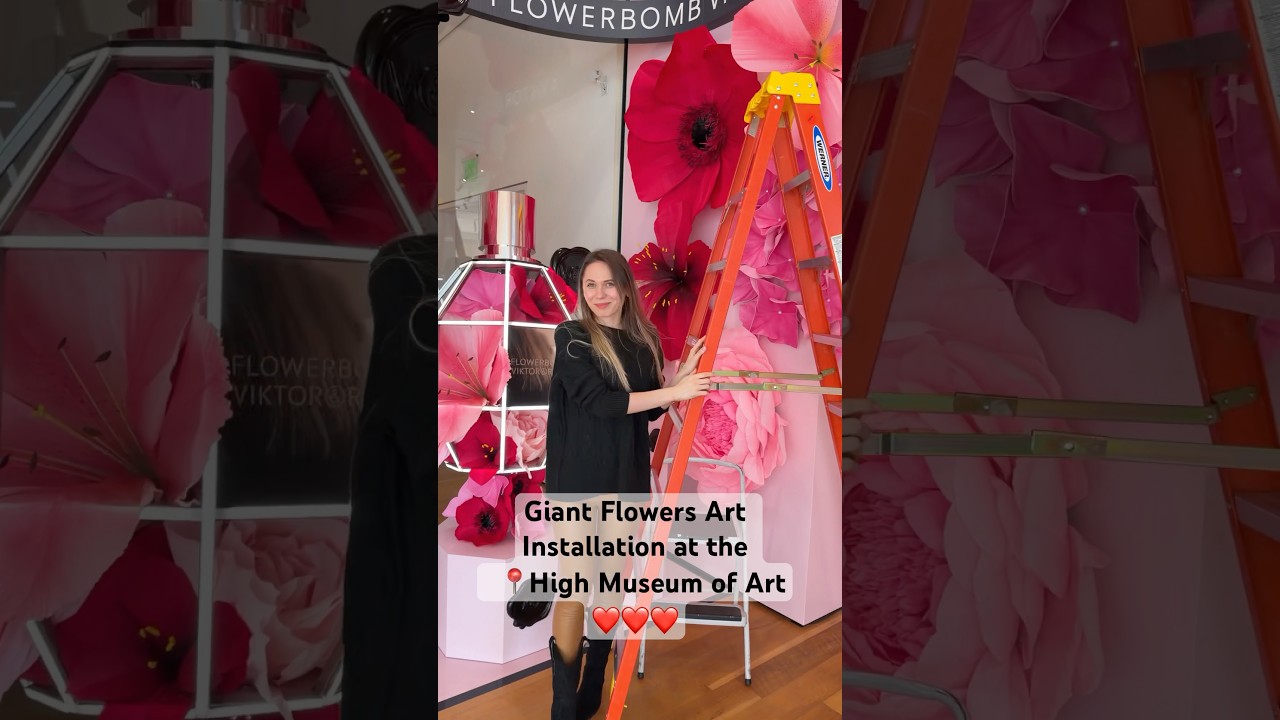 Giant Flowers Installation at the High Museum of Art Atlanta