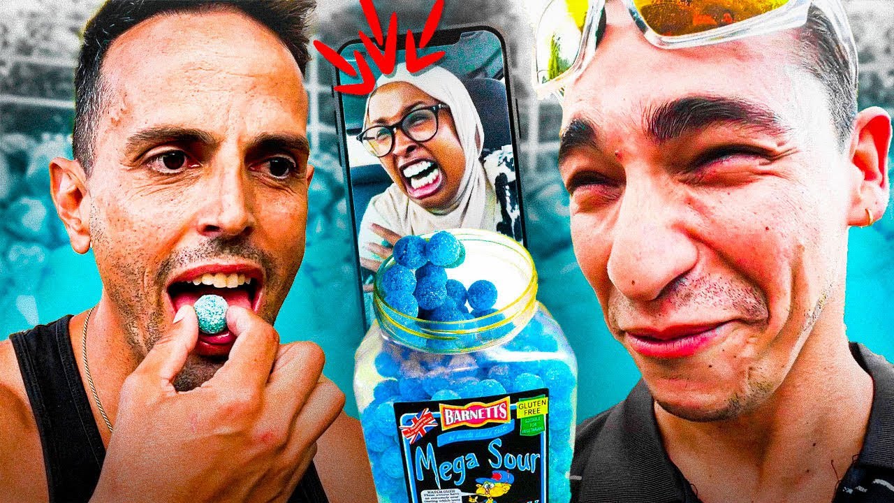 PROBAMOS LAS PASTILLAS MÁS ÁCIDAS DEL MUNDO 🥵 *barnetts mega sour raspberry* 😂 | EstoEsRuyman