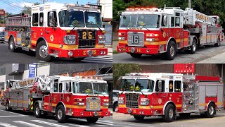 Best of Philadelphia Fire Department  Fire Trucks Responding Compilation