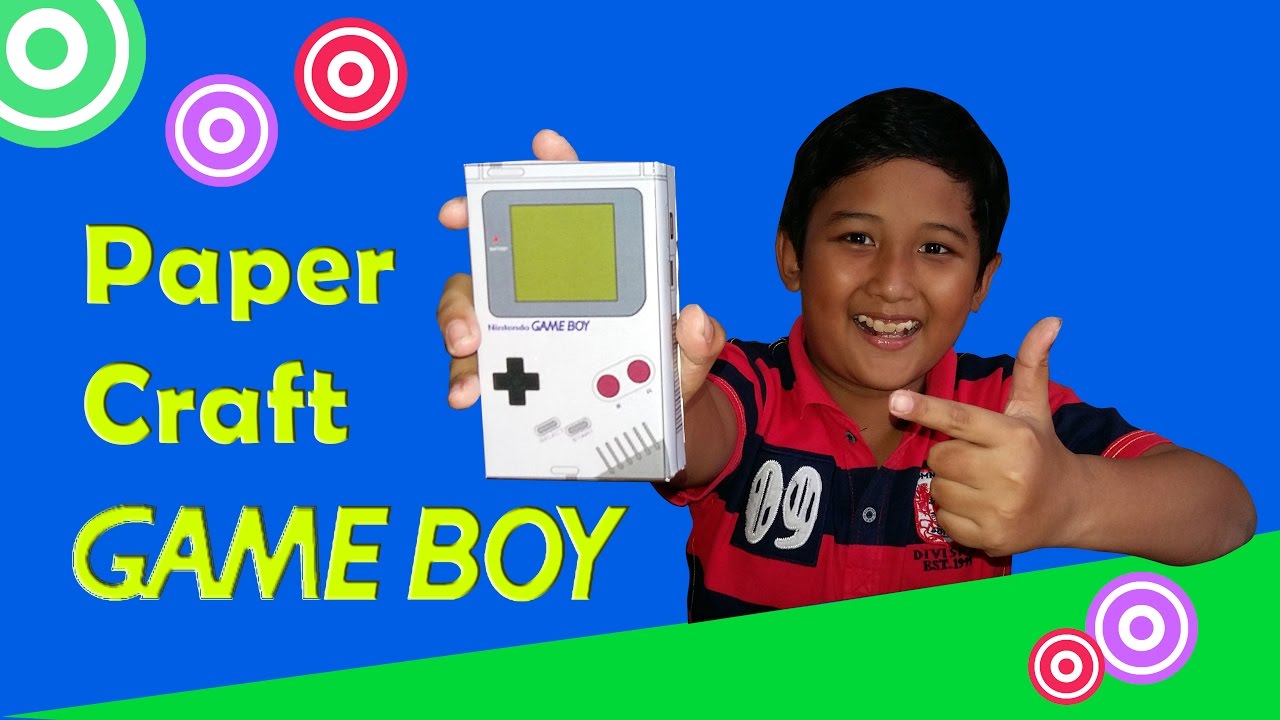 DIY Game Boy Paper Craft Membuat Paper Craft Game Boy YouTube
