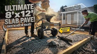 MudMixer | Simple 8x12 slab for a shed