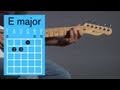 How to play an e major open chord  guitar lessons