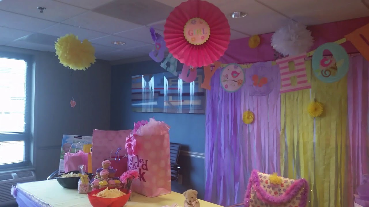 A Baby Shower that I decorated for my coworker YouTube