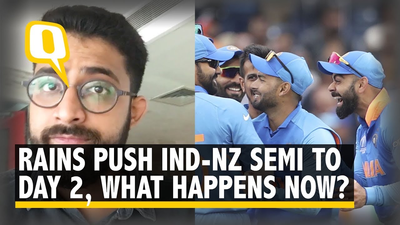 ICC World Cup 2019 | India vs New Zealand Semifinal Enters 'Day 2' Due to Rains: What Happens Now?