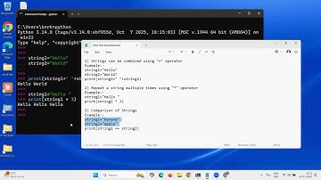 Python Interpreter Mode  String Manipulation  Part2