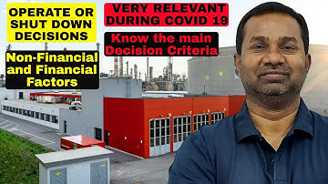 Operate or Shut Down Decisions |short Term Decisions | Add /drop a segment | Commerce Specialist  |