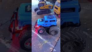 RC off-road vehicle with large tires #diorama #toys #rccar #miniature