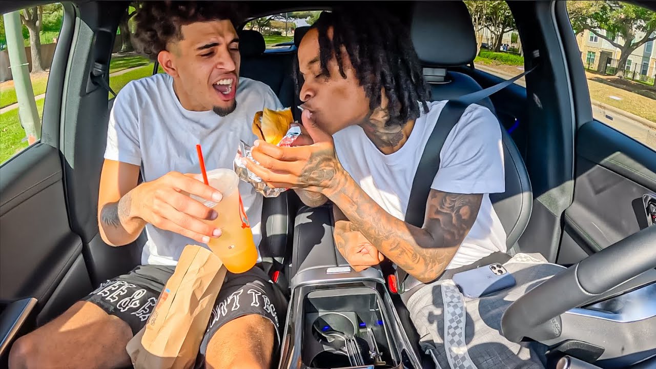 Saying I'm NOT HUNGRY Then EATING Jordan Food Out His Hand..