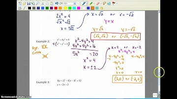 8.7 Systems of Conics by Algebra - Day 2