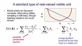 Lecture 14.4 — Modeling real valued data with an RBM — [ Deep Learning | Geoffrey Hinton | UofT ]