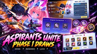 I Tried ASPIRANTS UNITE PHASE 1! 😱 Ruby & Angela Draws | MLBB