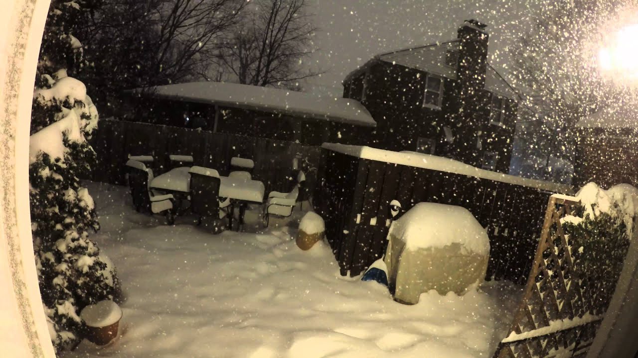 Snowzilla Time Lapse until 10 AM - YouTube