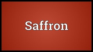 Saffron Meaning Wealth