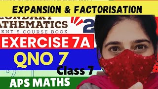 Exercise 7A Question 7Expansion Factorisation Aps Mathsbook 2 Updated Edition Grade7 Nsm2