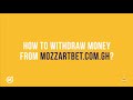 How to wit.raw money from mozzartbet