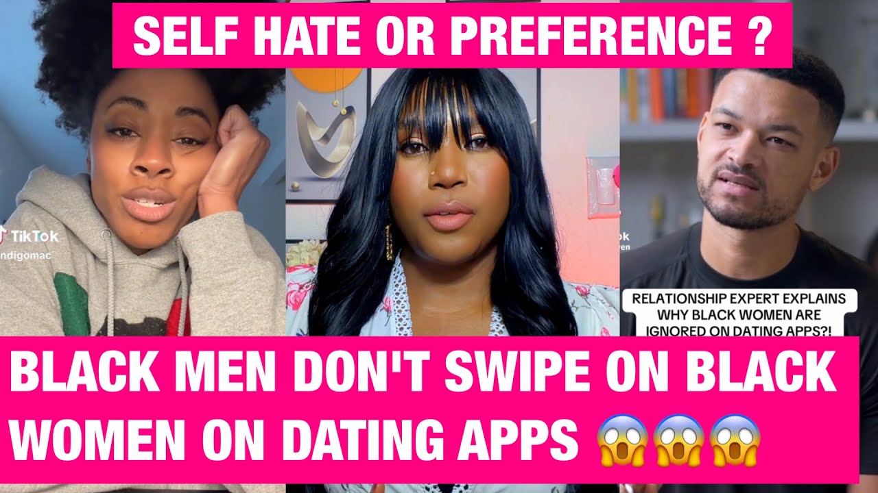 Чернокожие мужчины интересуются чернокожими женщинами в приложениях для знакомств. Они там ради б...