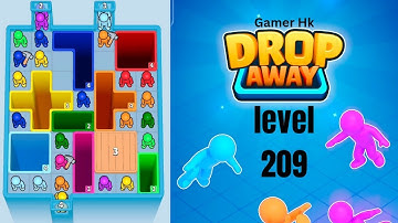 Drop Away level 209 hard level Walkthrough Solution 