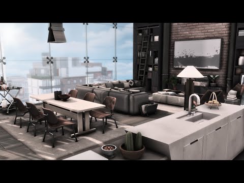 FITNESS INFLUENCER apartment 💪🏋️‍♀️ | The Sims 4 | apartment renovation | speed build