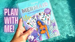 new MERMAID stickers! Flips + PLAN with me in The Happy Planner