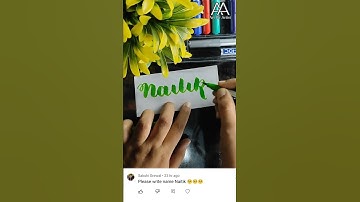 calligraphy of name naitik #trending #youtube #viralshorts #shorts #art #calligraphy #calligraphyart