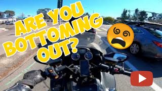 2 Clicks Out: Motorcycle Fork Bottom Out 