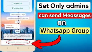 Famous How to Set Only Admin Can Send Messages on WhatsApp Group (2025) Profile