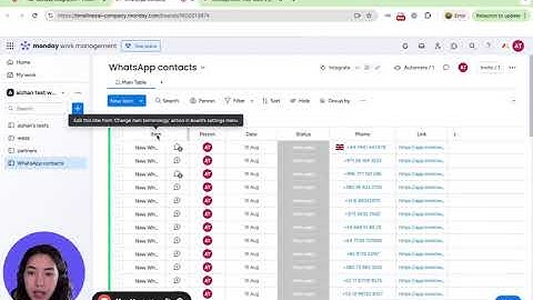 How to integrate monday com with WhatsApp?